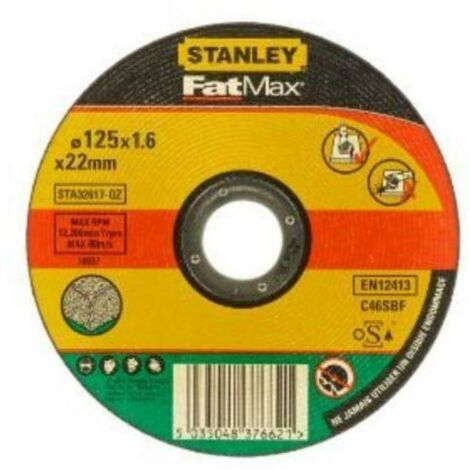 Disco de corte stanley x piedra.125x1.6 sta32617-qz
