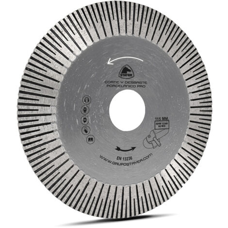 Disco de corte Stayer Pro Ø 115 mm Desbaste Porcelana