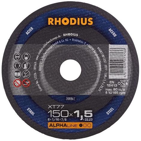 Disco de corte XT77 150 x 1,5mm Rhodius