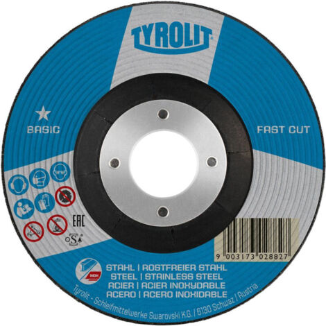 Disco de Desbaste 27C Ø125x6x22,23 A30P-BFB Tyrolit