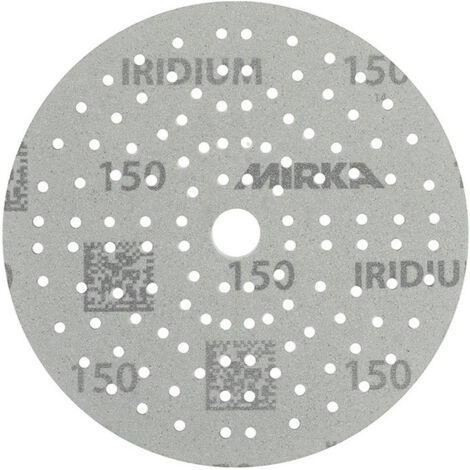 Disco de desbaste adhesivo IRIDIUM Grip 121L 150mm K.150 f.HO/metal/lacado/co. (Por 100)