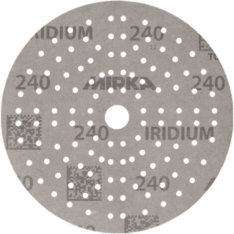 Disco de desbaste adhesivo IRIDIUM Grip 121L 150mm K.240 f.HO/metal/lacado/co. (Por 100)
