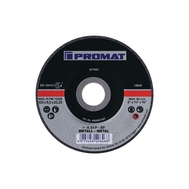 

Disco De Desbaste D 125 X Gr 6 Mm Acodado Acero Perforacin