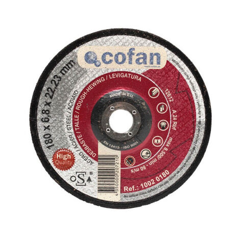 Disco de desbaste profesional +30% de rendimiento acero y hierro para amoladora angular                          230 mm               6.8 x 22.2 mm