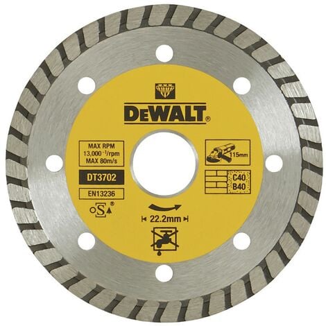 Disco de diamante, 115 x 22.2 mm  DeWalt DT3702-QZ