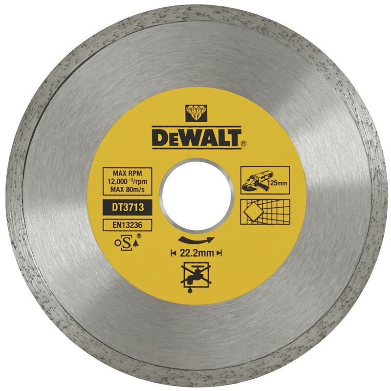 

Dewalt DT3713-QZ Disco de diamante para corte en seco con borde continuo 125mm