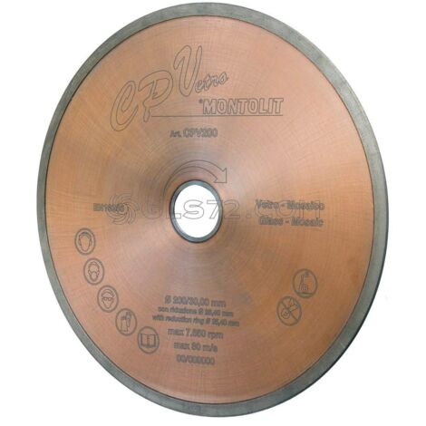 DISCO DE DIAMANTE 250 MM PARA BALDOSAS DE VIDRIDO MONTOLIT CERMONT CPV250