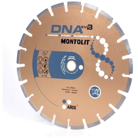 DISCO DE DIAMANTE 350 MM PARA HORMIGŽôN ASFALTO MONTOLIT DNA LXA350