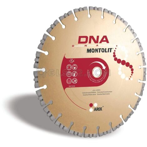 DISCO DE DIAMANTE 400 MM PARA HORMIGŽôN CONSTRUCCIŽôN GRANITE PŽôRFIDO PIETRAS DURAS MONTOLIT DNA LX400