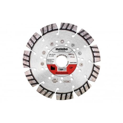 DISCO DE DIAMANTE CP 150MM 22,23MM 12MM - METABO