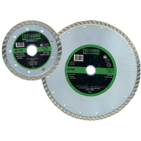 Disco de diamante Cut-Saw Ø115 mm – Corona continua – Corte universal sin brida