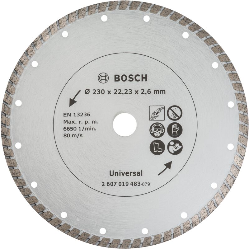 

2607019483 Disco diamante materiales construcción Turbo Ø 230 mm - Bosch