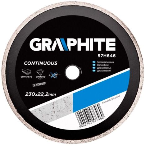 Disco de diamante de grafito de 230 mm - Corte de granito y gres