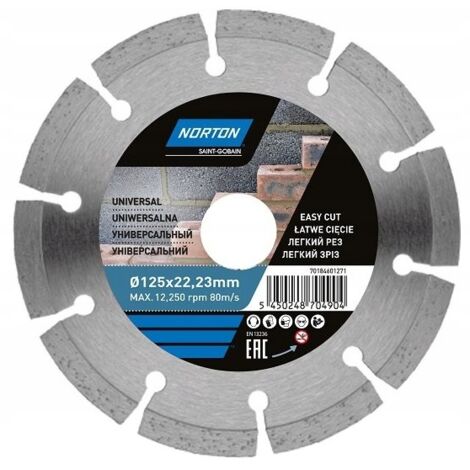 Disco de diamante NORTON calidad SEGMANT 115x22