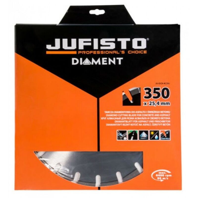 

Disco de diamante para asfalto hormigón 350 x 3,2