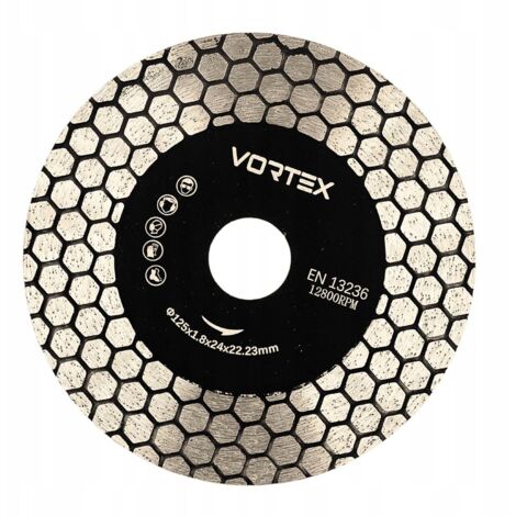 Disco de diamante para cortar y biselar gres a 45 grados 125 mm