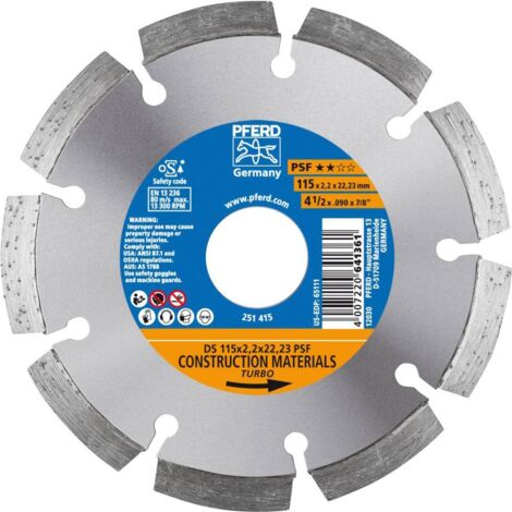Disco de diamante Pferd - talla 115x2,2 mm