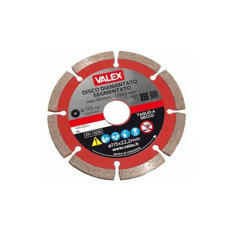 Disco de diamante segmentado para amoladora angular de 115 mm