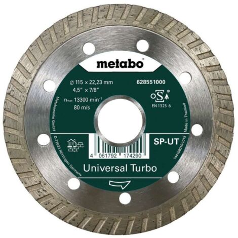 DISCO DE DIAMANTE SP-UT 115MM 22,23MM 10MM - METABO