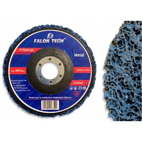 Disco de fibra abrasiva para 贸xido con pelo de moro para amoladora 125mm