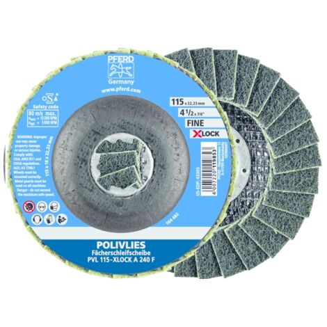 Disco de lámina X-LOCK PVL A 115mm 240 fino Pferd