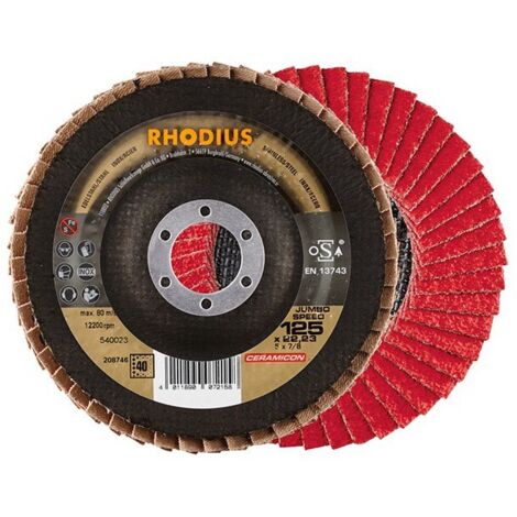 Disco de láminas Rhodius jumbo speed 125 mm grano 40