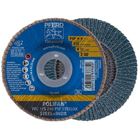 Disco de láminas Z 60PSF curva 115mm K60 Pferd