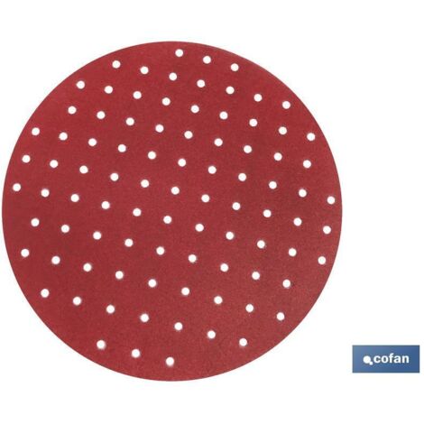 Disco de lija microperforado ø225 mm de carburo de silicio con velcro