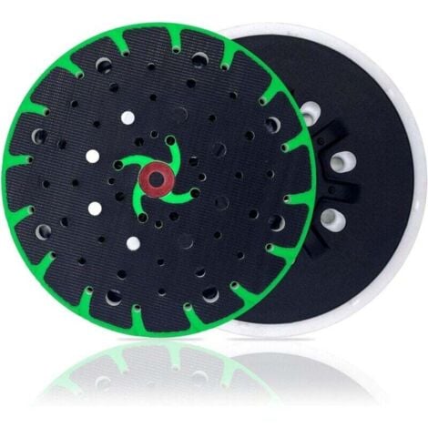 COOCHEER Disco de lijado flexible para Festool de 150 mm con placa de soporte. Rosca de conexión M8. Extractor de polvo para lijadora excéntrica.