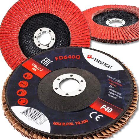 Disco de lijado FORSAGE para disco de láminas de lijado 150x22,2mm P40