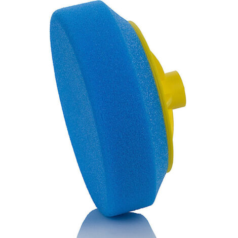 Disco de pulido duro de 150 mm para rosca M14, esponja, disco de pulido, azul ABW