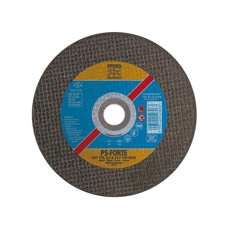 

Disco de corte A24PPSF-INOX178-2.5 mm Gera. Caballo