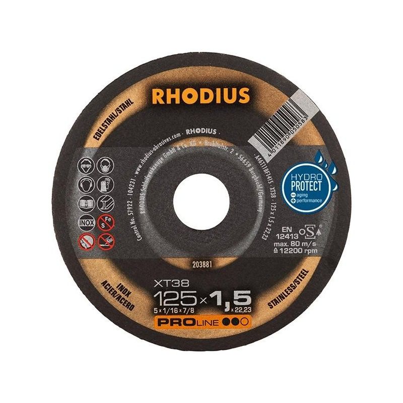 

Disco de corte XT38 125 x 1,5mm - Rhodius