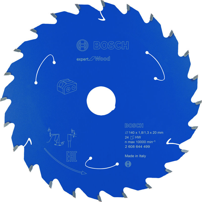 

BOSCH 2608644499 Disco de Sierra Expert Wood 140x20x1.8/1.3x24D:CL