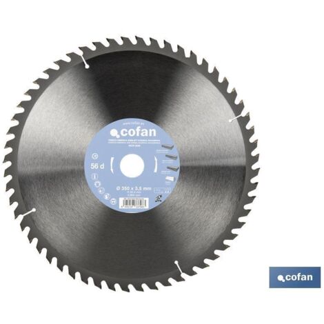 disco de sierra ingletadora para madera ø350 x 3,5 x 30 mm, 56 dientes