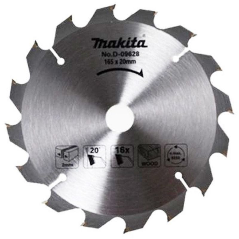 

MAKITA D-03903 - Disco de sierra standard de 185x1.8 llanta 1.2 mm 16z 20 grados eje de 30 arandela reduccion 20