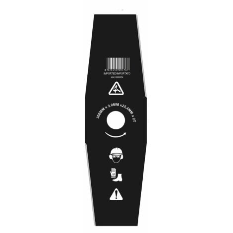 Disco decespugliatore a 2 denti diametro 300