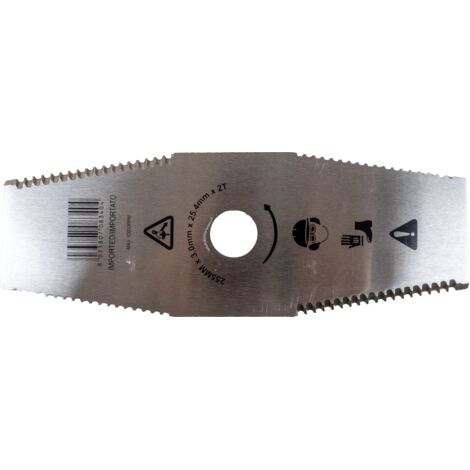 Disco decespugliatore a 2 denti seghettati 255mm