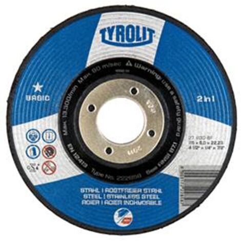 DISCO DESBASTE ACERO/INOX - 115X6 MM