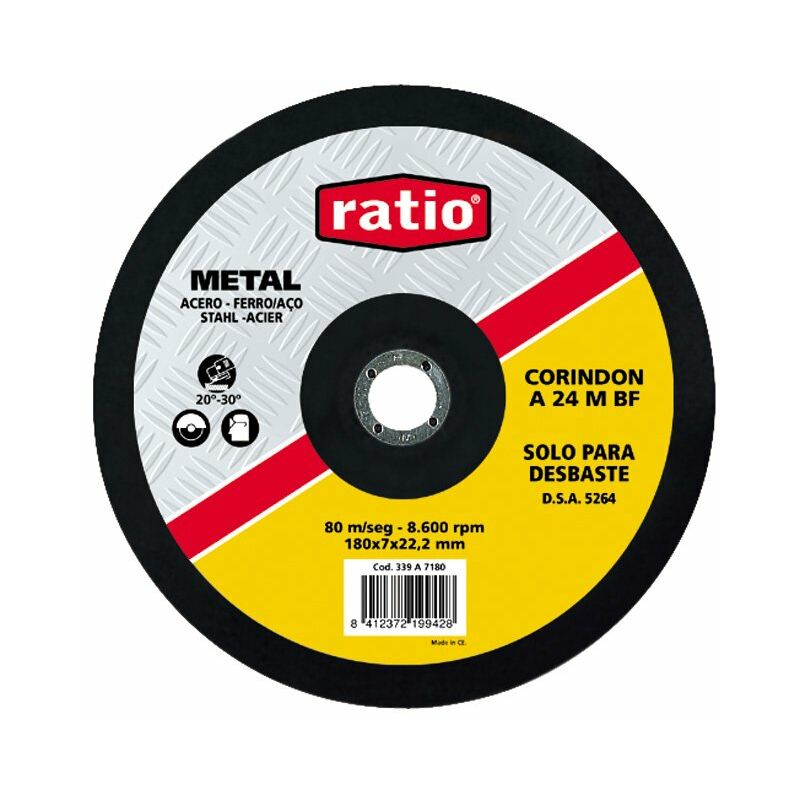 

DISCO DESB.CORINDON 115MM. - Ratio