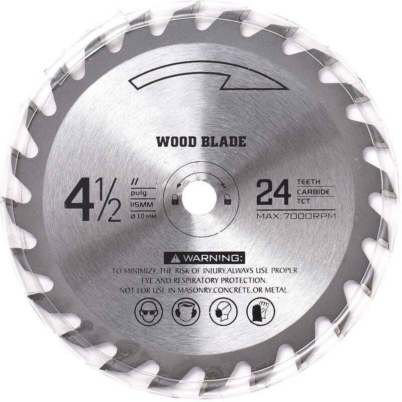 Disco di taglio in legno 24T-TCT 115 mm10 mm