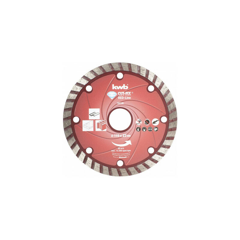 

Disco Diamant CUTFIX Red 115X22mm SB - KWB