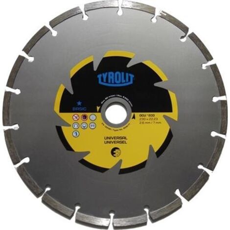 Disco diamantado c3 ø230x2,4x22,23 dcub2 tyrolit