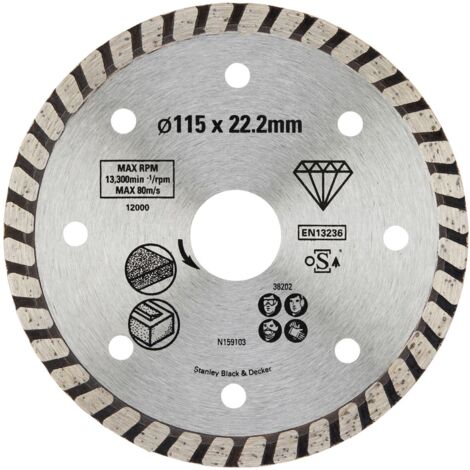 Disco diamantado continuo 115mm para piedra Stanley STA38202-XJ