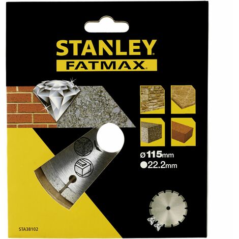 Disco diamantado segmentado 115mm para ladrillo Stanley STA38102-XJ