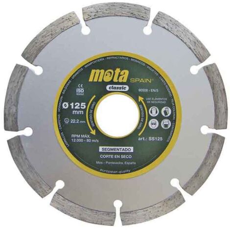DISCO DIAMANTADO SEGMENTADO LASTER Ø125mm SS125 MOTA