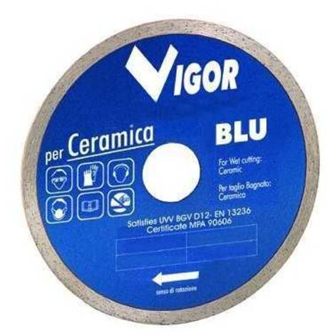 Disco Diamantati con Continua Vigor Ceramic Blu Dia.Mm.150