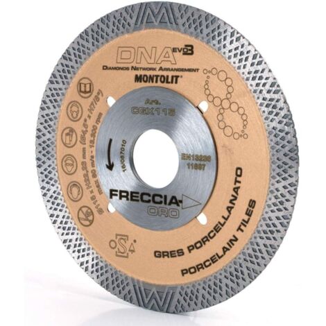 DISCO DIAMANTATO 100 MM MONTOLIT DNA CGX100 PER GRES E CERAMICA DURA