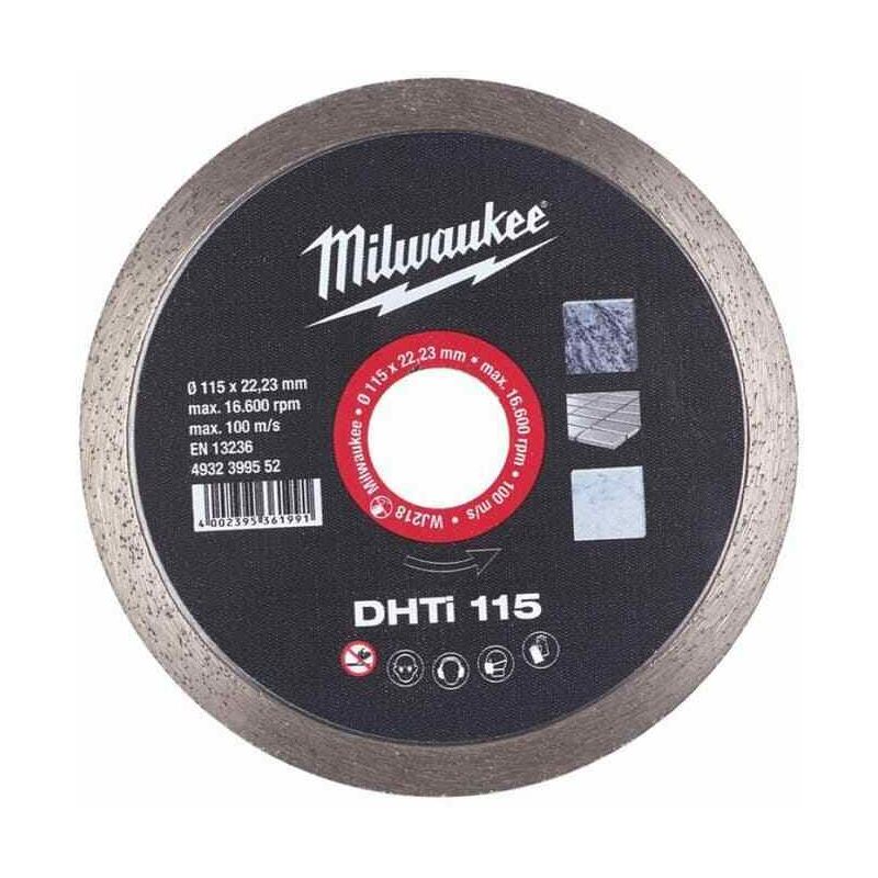 Image of Milwaukee - Disco diamantato ø 115 mm per piastrelle pietra marmo professionale