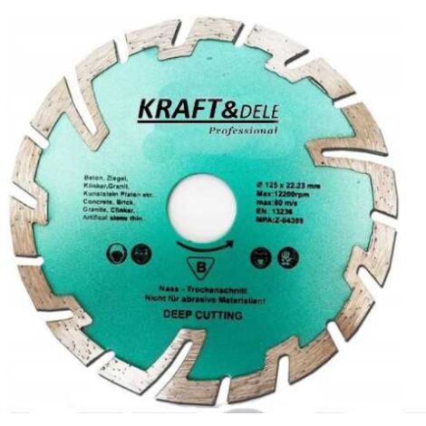 DISCO DIAMANTATO Ø 125mm GRES PORCELLANATO CERAMICA MARMO GRANITO TERRACOTTA KRAFT